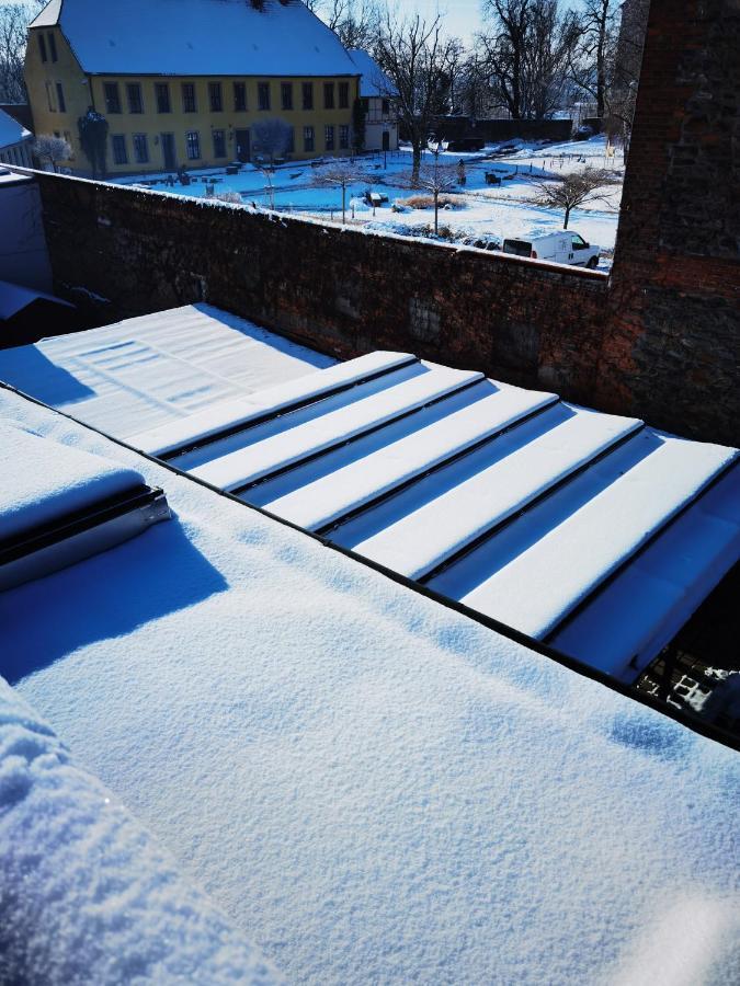 Gemuetliche Dachwohnung Mit Kleiner Oder Grosser Dachterrasse Nebeneinander Wolmirstedt Exteriör bild