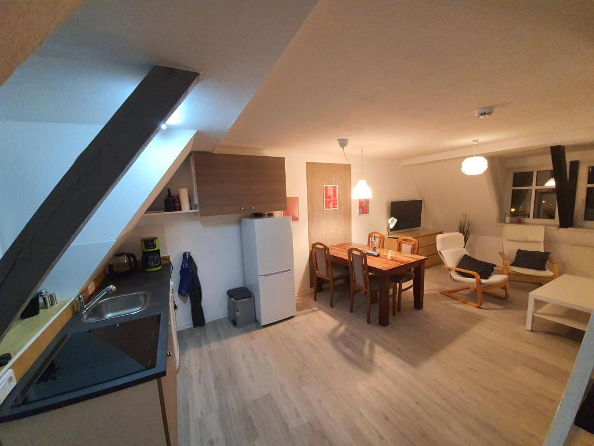 Gemuetliche Dachwohnung Mit Kleiner Oder Grosser Dachterrasse Nebeneinander Wolmirstedt Exteriör bild